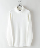 ふんわりもちもちのやみつきな触り 心地 ふわもち モール 畦編み タートルネック セーター  BLUE STANDARD ブルースタンダード