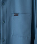 【UNIIT × RED CAP GIRL】 ナチュラルストレッチ バルーンスリーブ ルーズシルエット バック刺繍シャツ