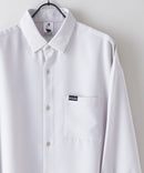 【UNIIT × RED CAP GIRL】 ナチュラルストレッチ バルーンスリーブ ルーズシルエット バック刺繍シャツ