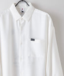 【UNIIT × RED CAP GIRL】 ナチュラルストレッチ バルーンスリーブ ルーズシルエット バック刺繍シャツ