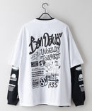 袖プリントロンT プリント半袖T 2点セット アンサンブル BEN DAVIS べンデイビス