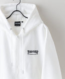 THRASHER スラッシャー 裏起毛 胸刺繍 フード刺繍 フルジップフーディー ジップパーカー