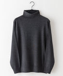 高機能 カシミヤタッチ タートルネックセーター 素肌で着れるセーター マシンウォッシャブル アンチプリング 静電気防止 ストレッチ ウォームビズ BLUE STANDARD