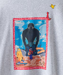 【(What it isNt)ART BY MARKGONZALES / (ワットイットイズント) アートバイマークゴンザレス】703号室コラボのBIGシルエットプリントプルパーカー zo