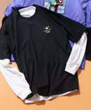 【(What it isNt)ART BY MARKGONZALES / (ワットイットイズント)アートバイマークゴンザレス】 リアル レイヤード ロンT  半袖T ロンT 2枚セット ユニセックス