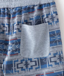 ペンギン プリント ミニ 裏毛 ショート パンツ さらさら BLUE STANDARD ブルースタンダード