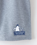 ペンギン プリント ミニ 裏毛 ショート パンツ さらさら BLUE STANDARD ブルースタンダード