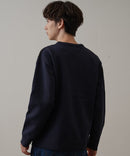 マシン ウォッシャブル アンチ ピリング 軽量 切り替え デザイン セーター イージーケア BLUE STANDARD ブルースタンダード