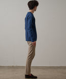 マシン ウォッシャブル  アンチ ピリング 軽量 アラン柄 クルーセーター イージーケア BLUE STANDARD ブルースタンダード