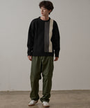 マシン ウォッシャブル アンチ ピリング 軽量 切り替え デザイン セーター イージーケア BLUE STANDARD ブルースタンダード