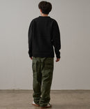 マシン ウォッシャブル アンチ ピリング 軽量 切り替え デザイン セーター イージーケア BLUE STANDARD ブルースタンダード