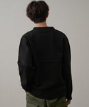 マシン ウォッシャブル アンチ ピリング 軽量 切り替え デザイン セーター イージーケア BLUE STANDARD ブルースタンダード