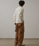 マシン ウォッシャブル  アンチ ピリング 軽量 アラン柄 クルーセーター イージーケア BLUE STANDARD ブルースタンダード