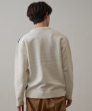 マシン ウォッシャブル アンチ ピリング 軽量 切り替え デザイン セーター イージーケア BLUE STANDARD ブルースタンダード