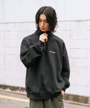 【BEN DAVIS/ベンデイビス】ワンポイントキモウハーフジップ ヘビーウェイトスウェット ワンポイント刺繍 裏起毛