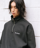 【BEN DAVIS/ベンデイビス】ワンポイントキモウハーフジップ ヘビーウェイトスウェット ワンポイント刺繍 裏起毛