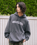 【BEN DAVIS/ベンデイビス】アーチロゴキモウフーディー ヴィンテージ加工 カレッジロゴ 裏起毛 プルオーバーパーカー