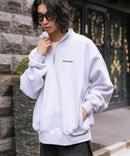 【BEN DAVIS/ベンデイビス】ワンポイントキモウハーフジップ ヘビーウェイトスウェット ワンポイント刺繍 裏起毛