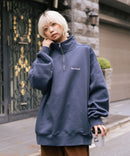 【BEN DAVIS/ベンデイビス】ワンポイントキモウハーフジップ ヘビーウェイトスウェット ワンポイント刺繍 裏起毛