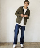 裏ボア フルジップ パーカー ふんわり あたたかい 厚手 防寒 部屋着 秋冬