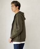 裏ボア フルジップ パーカー ふんわり あたたかい 厚手 防寒 部屋着 秋冬