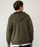 裏ボア フルジップ パーカー ふんわり あたたかい 厚手 防寒 部屋着 秋冬