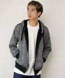 裏ボア フルジップ パーカー ふんわり あたたかい 厚手 防寒 部屋着 秋冬