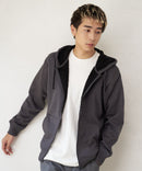 裏ボア フルジップ パーカー ふんわり あたたかい 厚手 防寒 部屋着 秋冬