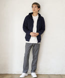 裏ボア フルジップ パーカー ふんわり あたたかい 厚手 防寒 部屋着 秋冬