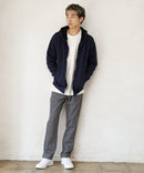 裏ボア フルジップ パーカー ふんわり あたたかい 厚手 防寒 部屋着 秋冬