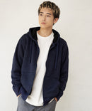 裏ボア フルジップ パーカー ふんわり あたたかい 厚手 防寒 部屋着 秋冬