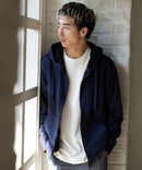 裏ボア フルジップ パーカー ふんわり あたたかい 厚手 防寒 部屋着 秋冬