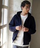 裏ボア フルジップ パーカー ふんわり あたたかい 厚手 防寒 部屋着 秋冬