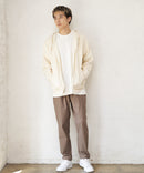 裏ボア フルジップ パーカー ふんわり あたたかい 厚手 防寒 部屋着 秋冬