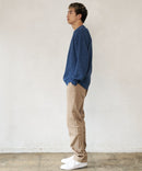 ふんわり もちもちのやみつきな触り心地 ふわもちモール 畦編み クルー ネックセーター BLUE STANDARD ブルースタンダード