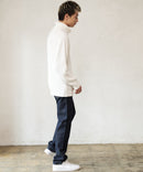 ふんわりもちもちのやみつきな触り 心地 ふわもち モール 畦編み タートルネック セーター  BLUE STANDARD ブルースタンダード