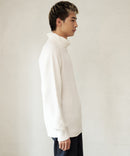 ふんわりもちもちのやみつきな触り 心地 ふわもち モール 畦編み タートルネック セーター  BLUE STANDARD ブルースタンダード