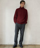 ふんわりもちもちのやみつきな触り 心地 ふわもち モール 畦編み タートルネック セーター  BLUE STANDARD ブルースタンダード