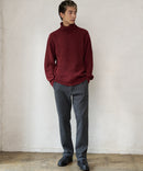 ふんわりもちもちのやみつきな触り 心地 ふわもち モール 畦編み タートルネック セーター  BLUE STANDARD ブルースタンダード