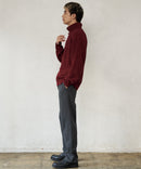 ふんわりもちもちのやみつきな触り 心地 ふわもち モール 畦編み タートルネック セーター  BLUE STANDARD ブルースタンダード