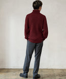 ふんわりもちもちのやみつきな触り 心地 ふわもち モール 畦編み タートルネック セーター  BLUE STANDARD ブルースタンダード