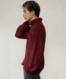 ふんわりもちもちのやみつきな触り 心地 ふわもち モール 畦編み タートルネック セーター  BLUE STANDARD ブルースタンダード