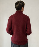 ふんわりもちもちのやみつきな触り 心地 ふわもち モール 畦編み タートルネック セーター  BLUE STANDARD ブルースタンダード