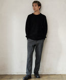 ふんわり もちもちのやみつきな触り心地 ふわもちモール 畦編み クルー ネックセーター BLUE STANDARD ブルースタンダード