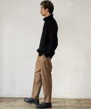 ふんわりもちもちのやみつきな触り 心地 ふわもち モール 畦編み タートルネック セーター  BLUE STANDARD ブルースタンダード