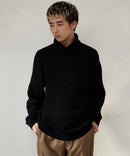 ふんわりもちもちのやみつきな触り 心地 ふわもち モール 畦編み タートルネック セーター  BLUE STANDARD ブルースタンダード