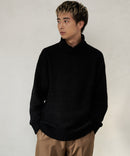 ふんわりもちもちのやみつきな触り 心地 ふわもち モール 畦編み タートルネック セーター  BLUE STANDARD ブルースタンダード