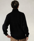 ふんわりもちもちのやみつきな触り 心地 ふわもち モール 畦編み タートルネック セーター  BLUE STANDARD ブルースタンダード