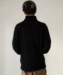 ふんわりもちもちのやみつきな触り 心地 ふわもち モール 畦編み タートルネック セーター  BLUE STANDARD ブルースタンダード