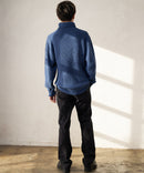 ふんわりもちもちのやみつきな触り 心地 ふわもち モール 畦編み タートルネック セーター  BLUE STANDARD ブルースタンダード